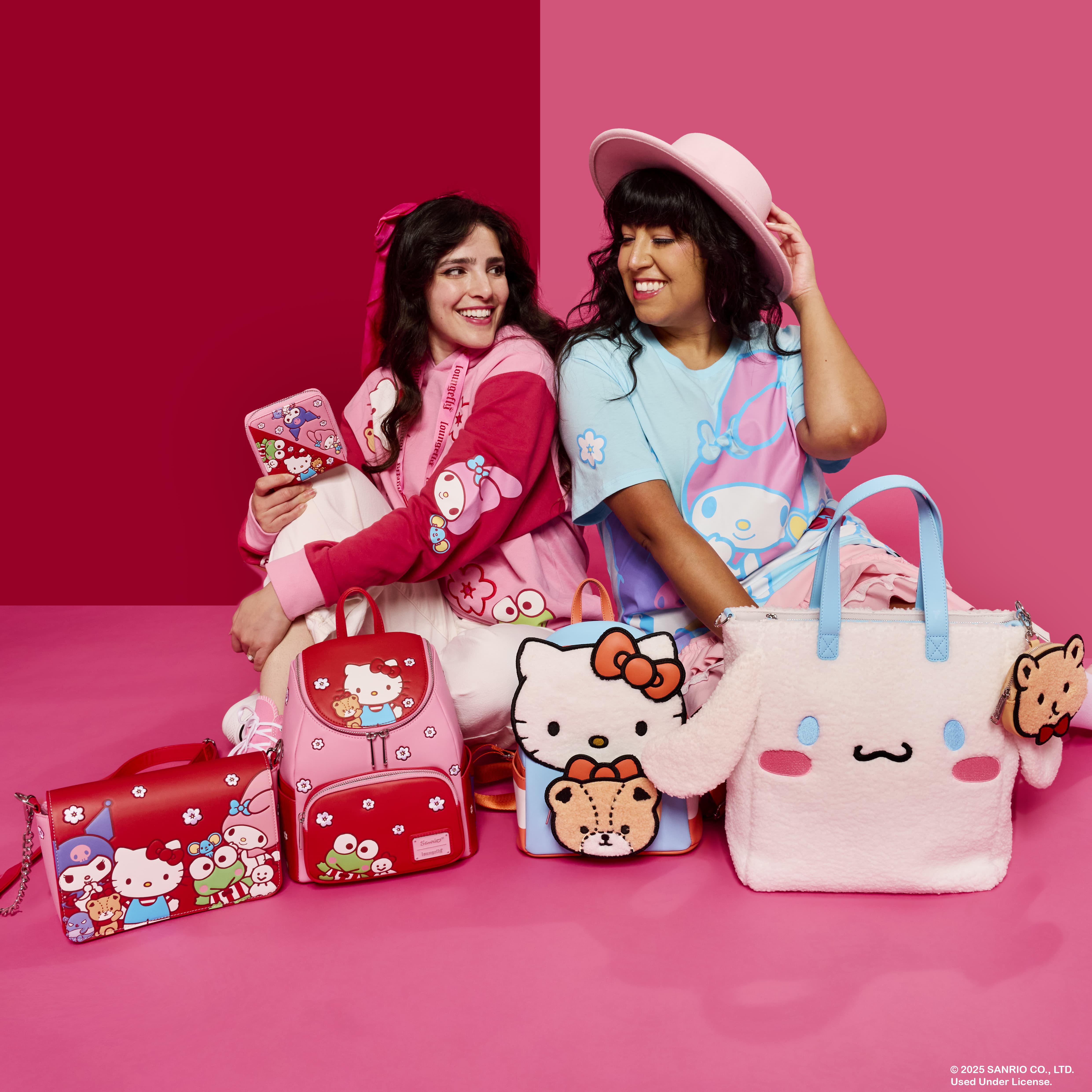 Sanrio Cinnamoroll Cosplay Sherpa Tote Crossbody Bag With Coin Bag - Image 3