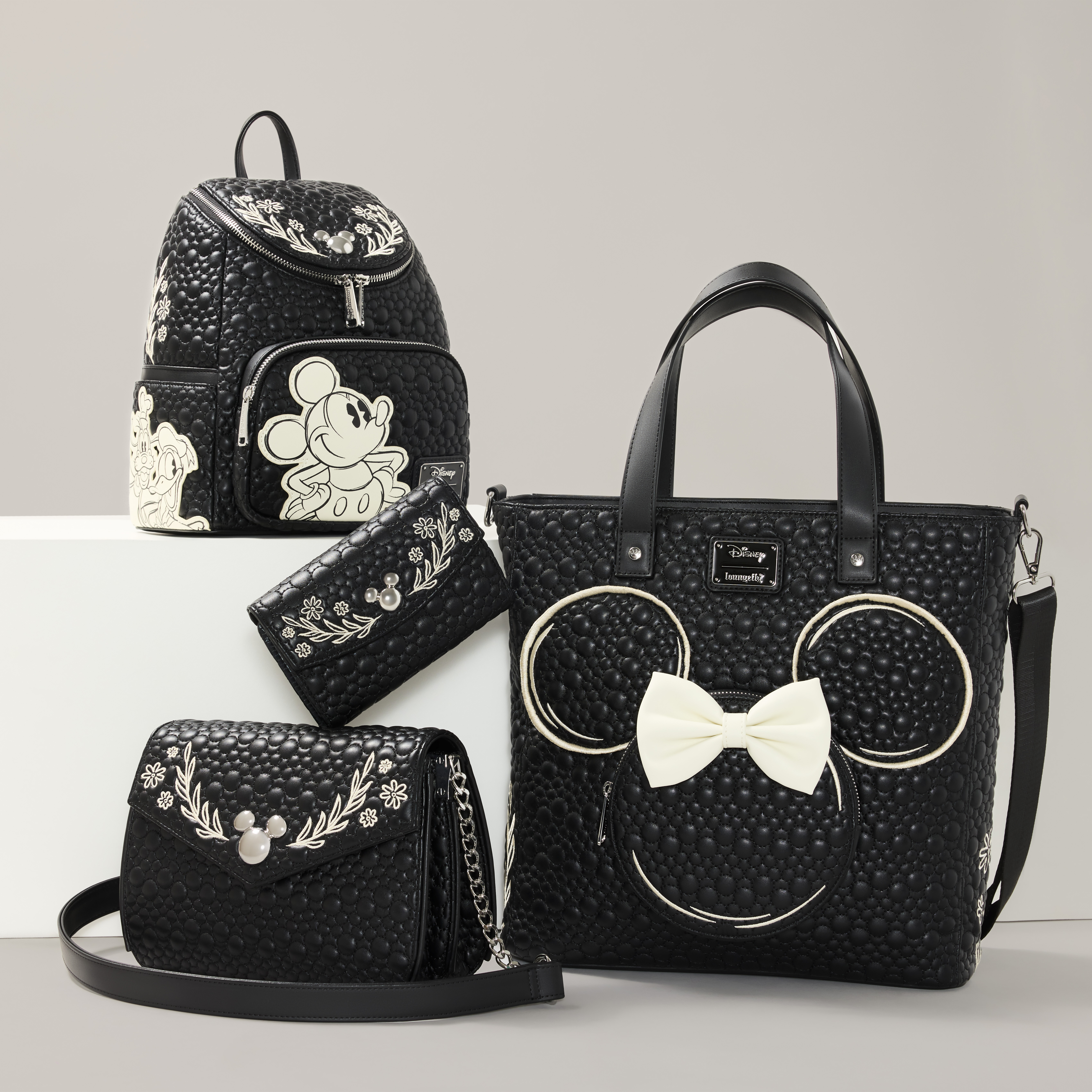 Minnie Mouse Artist Sketch Convertible Backpack & Tote Crossbody Bag - Image 3