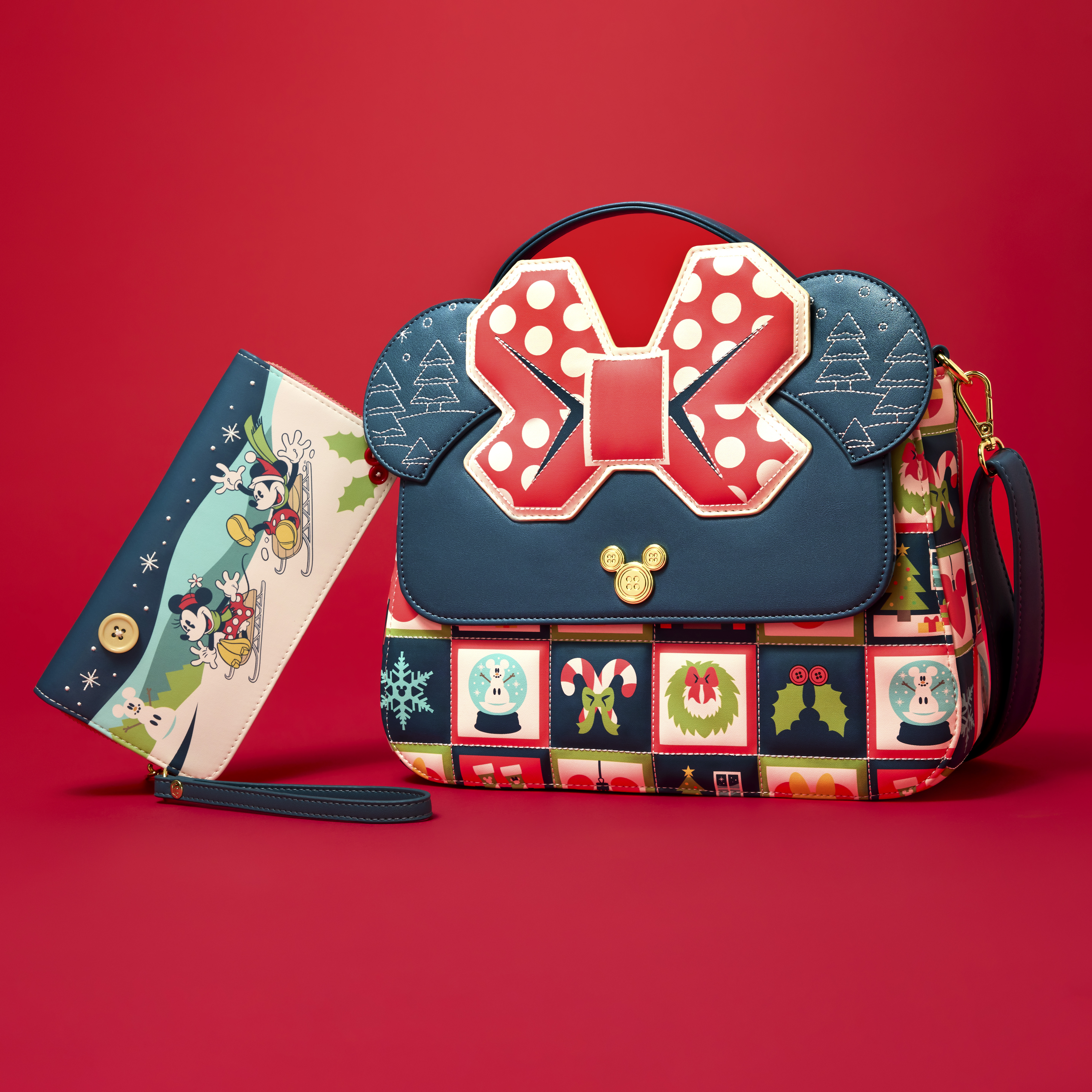Minnie Mouse Holiday Crossbody Bag - Image 3