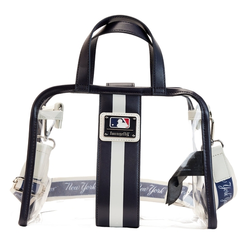 MLB NY Yankees Clear Tote Crossbody Stadium Bag with Pouch - Image 5