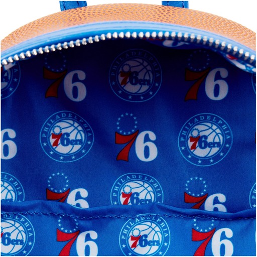 NBA Philadelphia 76ers Basketball Logo Mini Backpack - Image 5