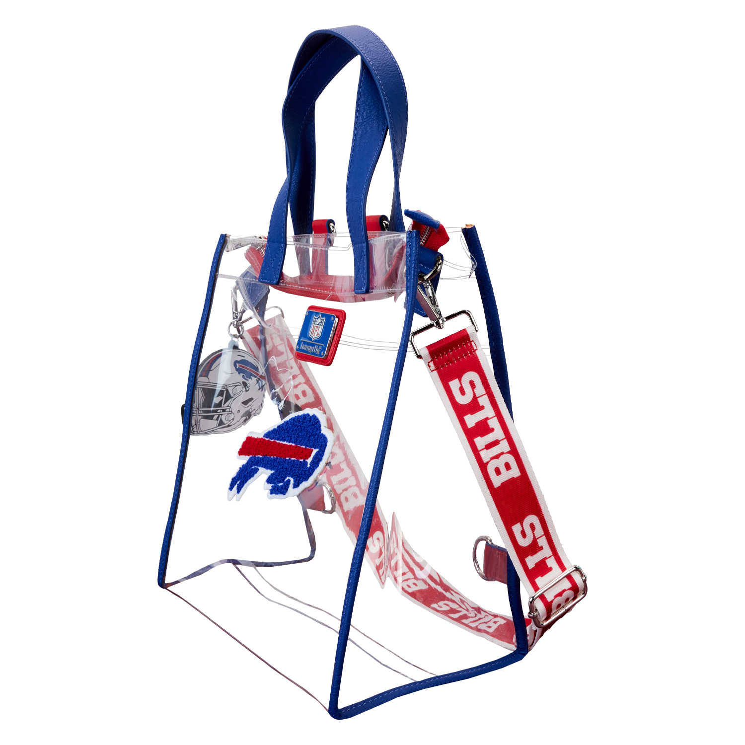 NFL Buffalo Bills Clear Convertible Backpack & Tote Crossbody Stadium Bag - Image 4