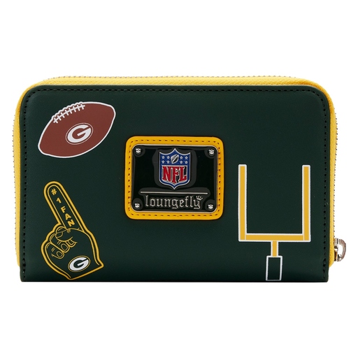 NFL Green Bay Packers Patches Zip Around Wallet - Image 3