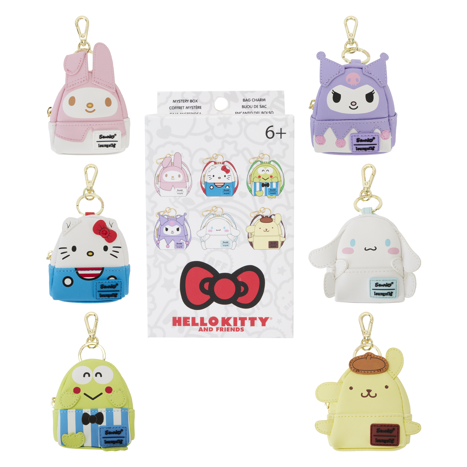 Sanrio Hello Kitty & Friends Cosplay Mystery Mini Backpack Keychain Charm