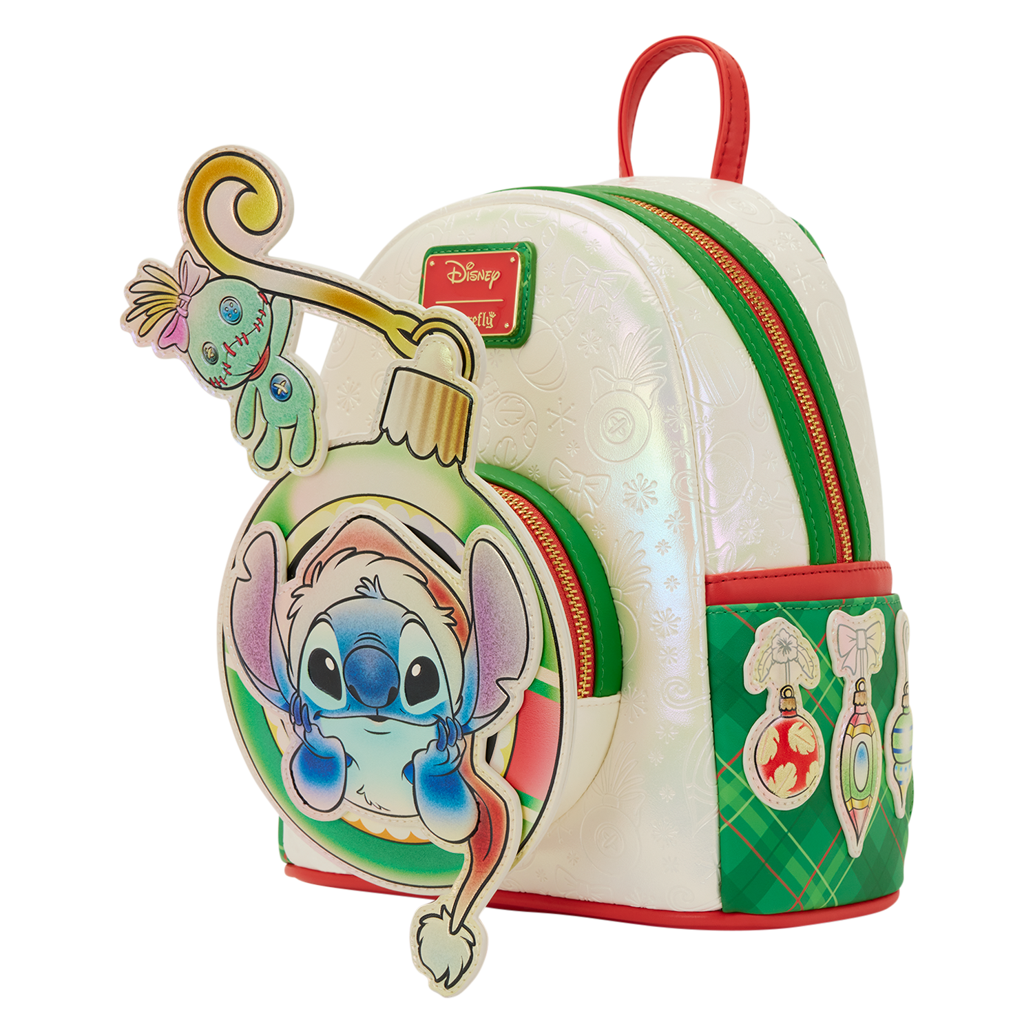 Stitch & Scrump Iridescent Holiday Ornament Mini Backpack - Image 7