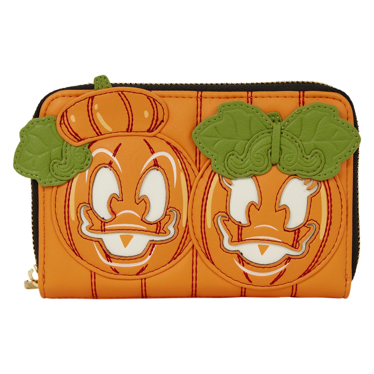 Donald & Daisy Jack-o'-Lantern Exclusive Glow Zip Around Wallet